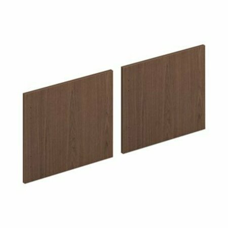 HON Mod Laminate Doors for 72inW Mod Desk Hutch, 17.86 x 14.82, Sepia Walnut, 2PK LDR72LMLE1